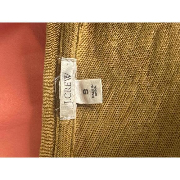 J. Crew classic mustard floral/sequin embellished cotton t-shirt Size Small - Picture 6 of 6